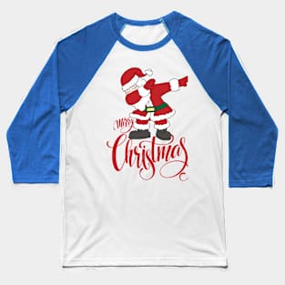 Santa Debing Baseball T-Shirt